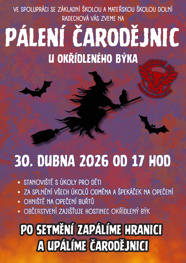 pálení čarodějnic u ohně