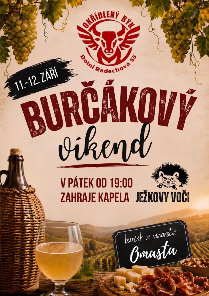oslava s burčákem a hudbou